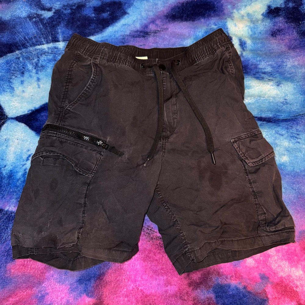 Men's Charcoal Cargo Shorts